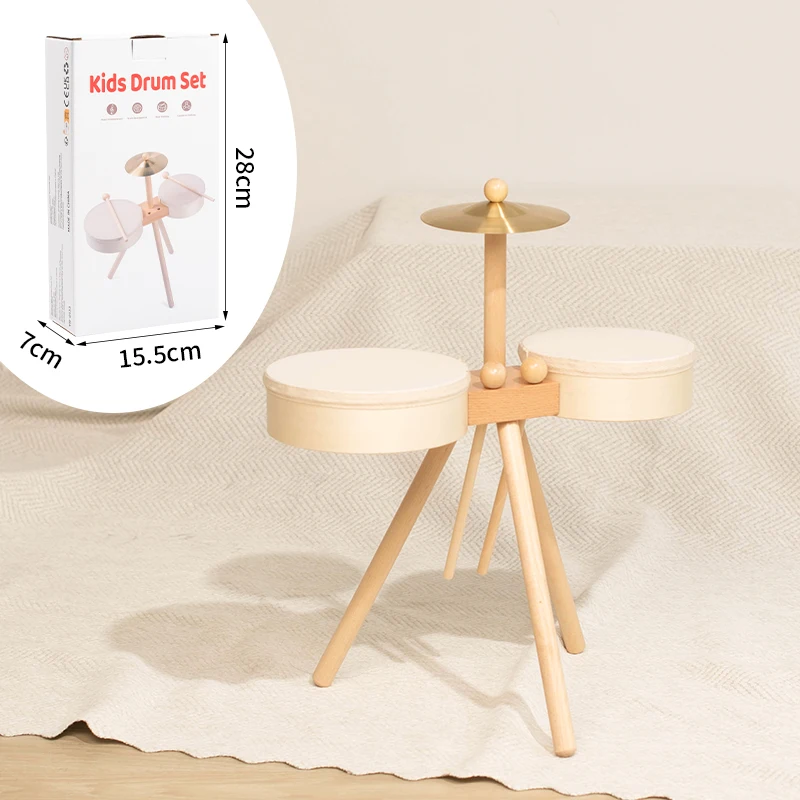 Kids Wooden Drum Toy – Music & Creativity – Drum Play Set
