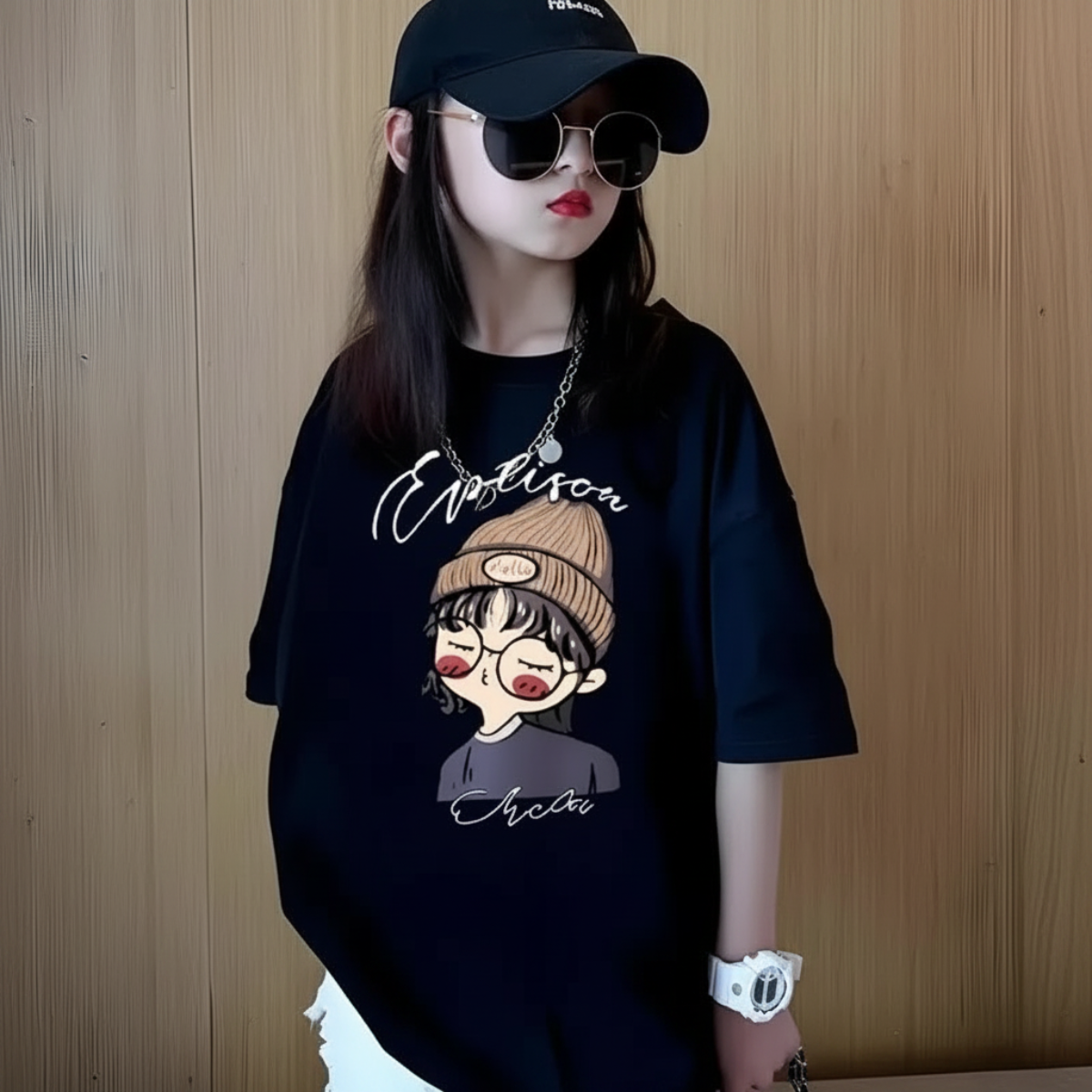 CuteStyle – Trendy & Comfortable – T-shirt with an oversized cartoon print