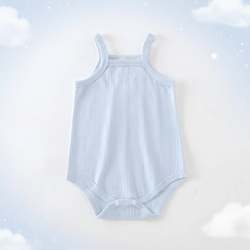 Summer Bodysuit – Lightweight & Comfortable – Knitted Baby Romper
