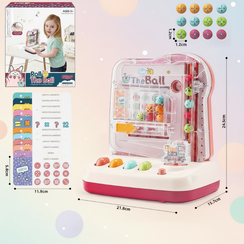 Montessori Math Track Game – Learning & Logic – Ball Track Game