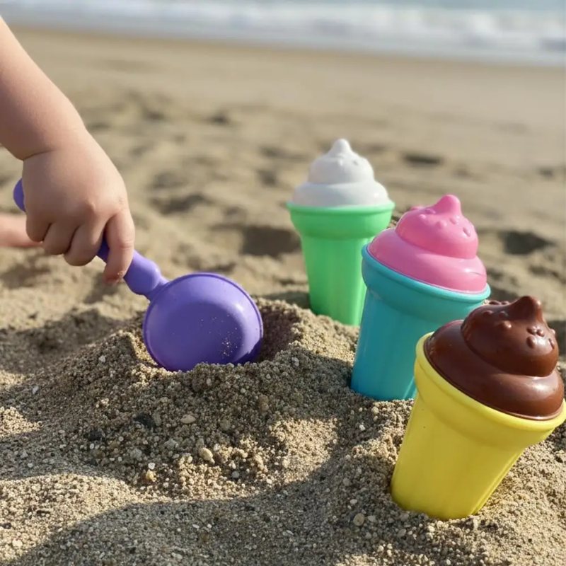 BeachFun – Sand Fun & Creativity – Beach Ice Cream Scoop Play Set