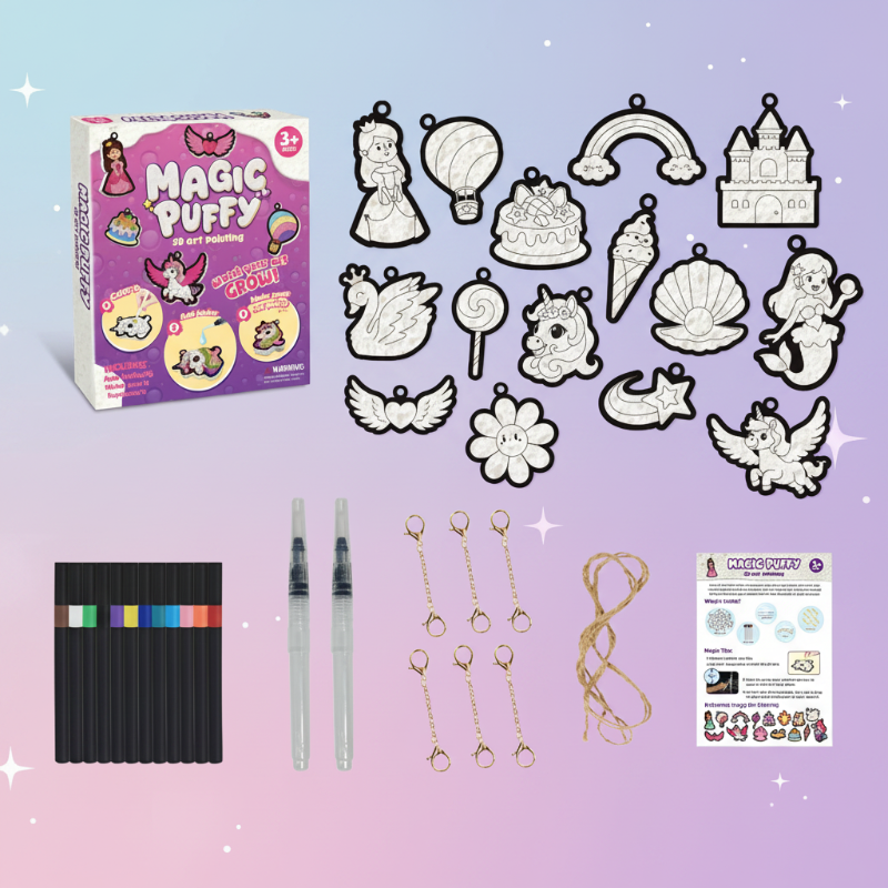 Magic Puff Paint – Creative & Interactive – Craft Kit with Magical Foam Texture