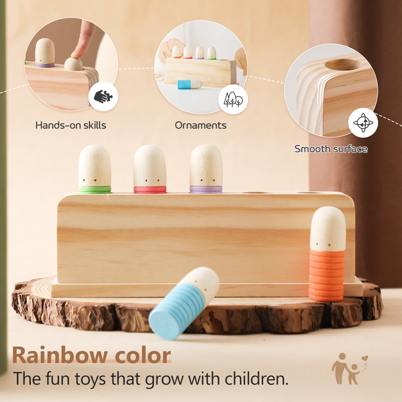 Color Spring – Playing & Developing – Sensory Wooden Baby Toys