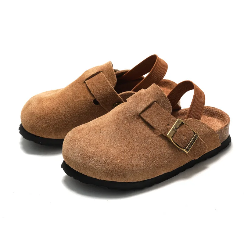 LittleWalk – Comfortable & Trendy – Suede Clog Sandals