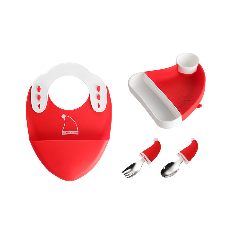 MiniMeal – Safe & Non-Slip – Silicone Toddler Plate Set with Cutlery