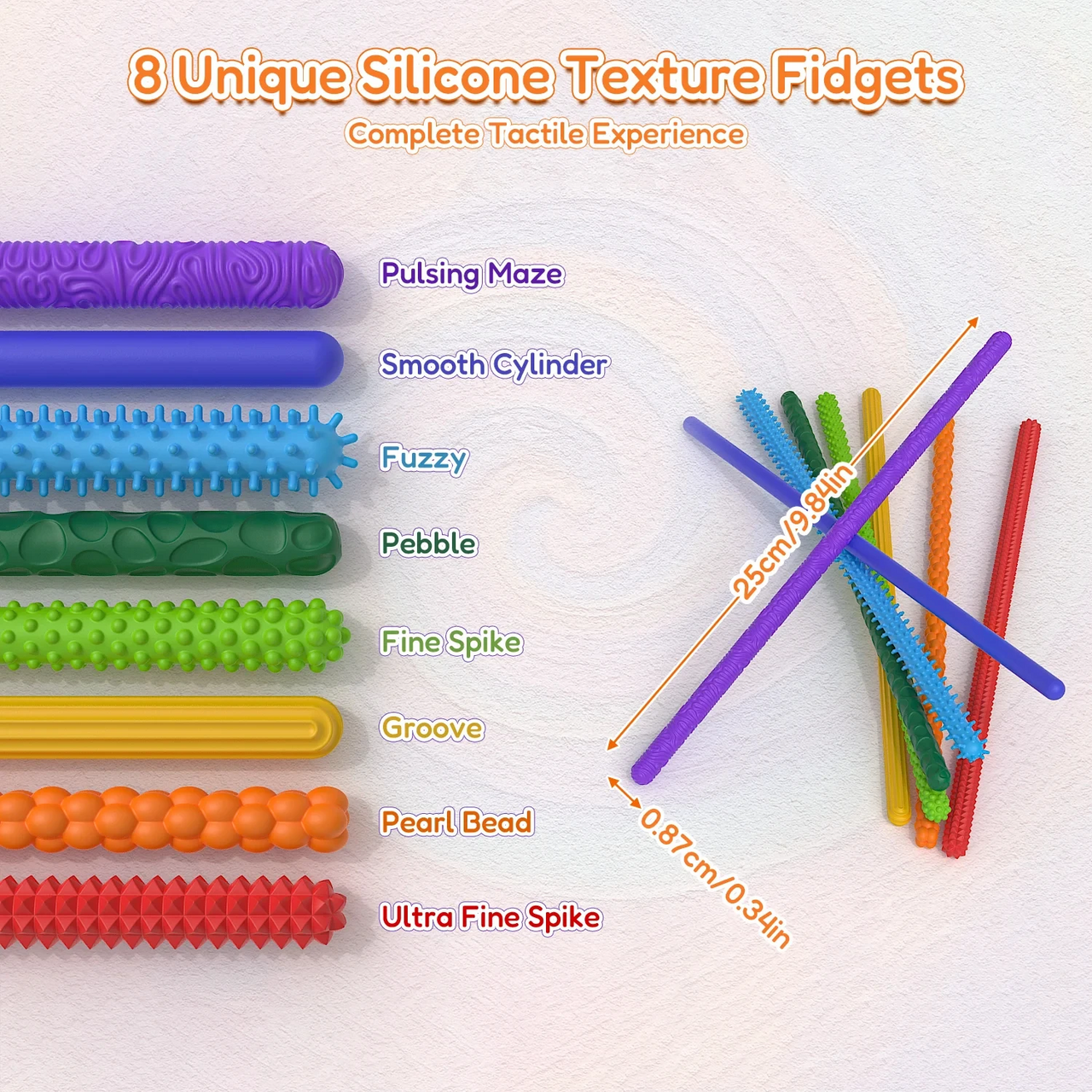 SensoryFlex – Soothing & Interactive – Sensory Fidget Sticks