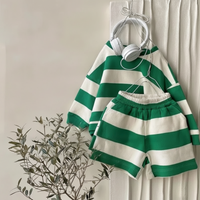 Thumbnail for LittleStyle – Soft & Comfortable – Striped Cotton Comfy Set