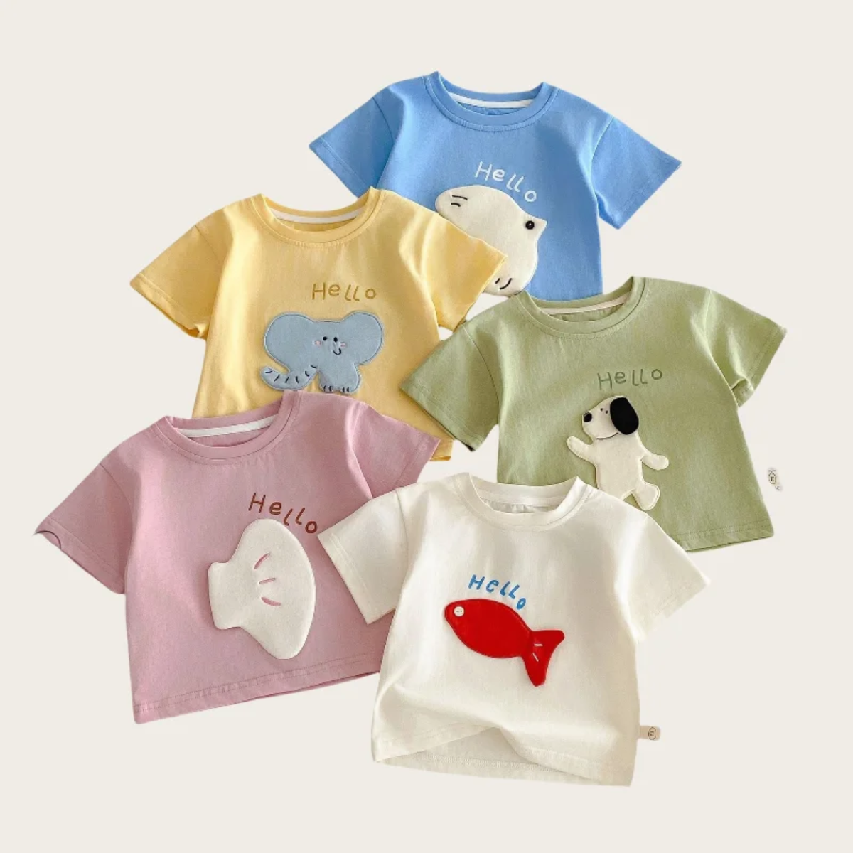 LittlePatch – Cartoon & Fun  – Kids' T-shirt with Cartoon Patches