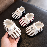 Thumbnail for TinyToes – Soft & Warm – Baby's First Shoes with a Striped Design