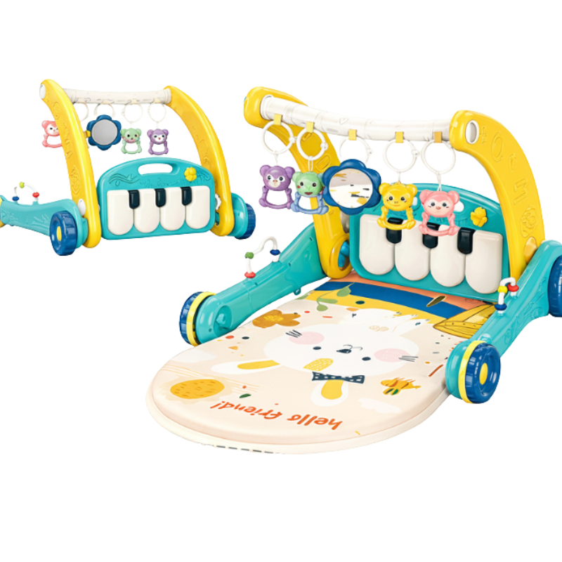 Step & Play – Interactive & Safe – 3-in-1 Walker & Baby Gym