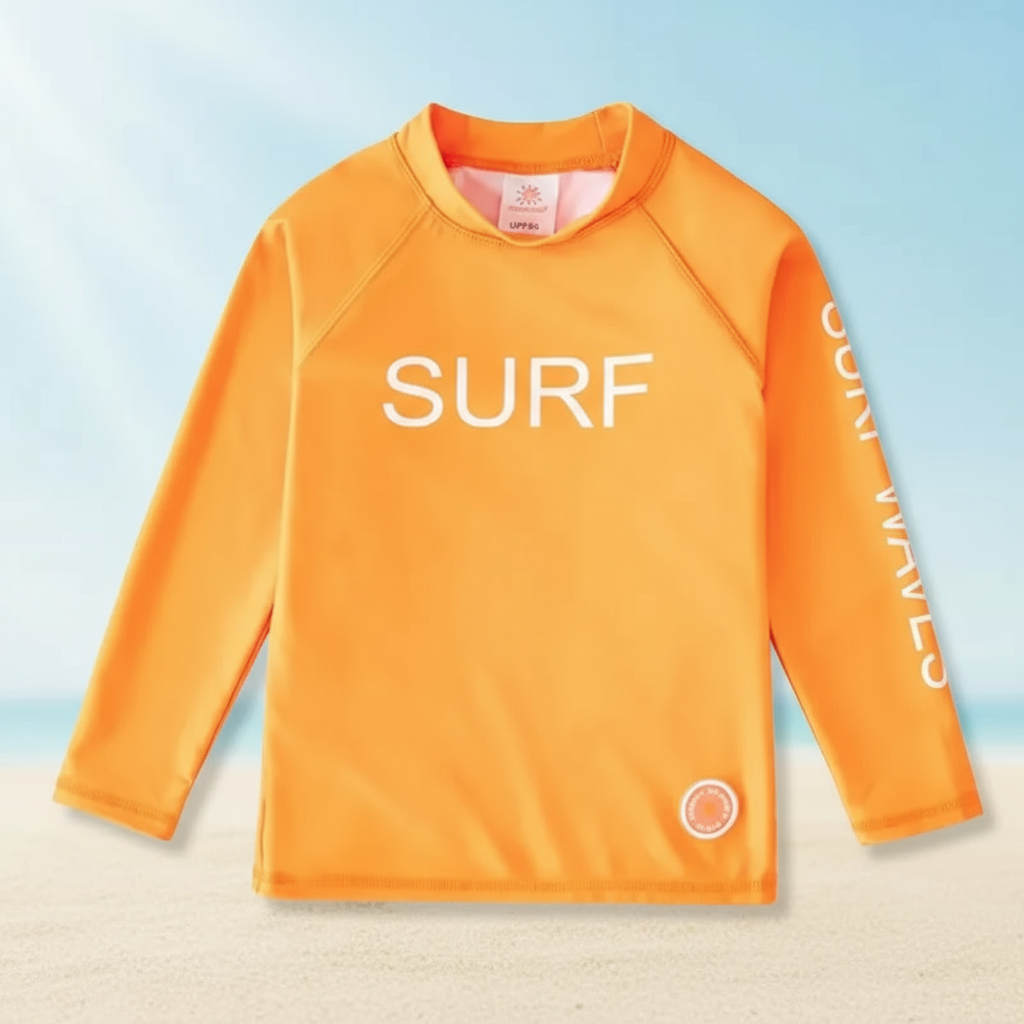 SunShield – Protective & Flexible – Children's Long-Sleeved Surf Shirt with UPF 50+