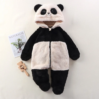 Thumbnail for CozyBear – Soft & Warm – Baby Onesie with Animal Hood
