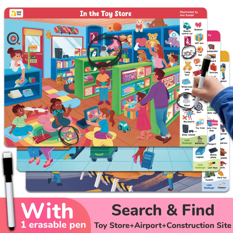 Search and Find Game – Educational & Fun – Activity Book