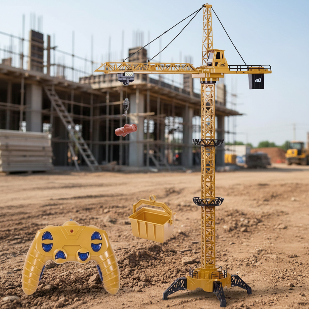 CranePro – Interactive & Realistic – RC Tower Crane Toy