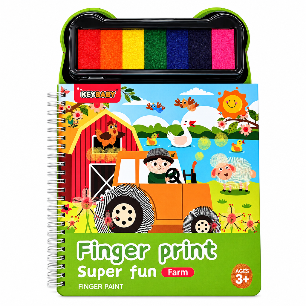 FingerArt – Creative & Colorful – Finger Paint Book for Children