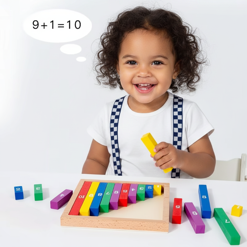 TinyMath – Educational & Informative – Wooden Number Math Board