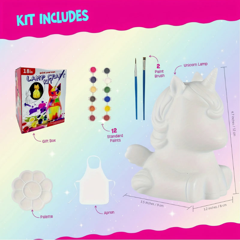 MiniCrafters – Creativity & Learning – DIY Lamp Animal Painting Set