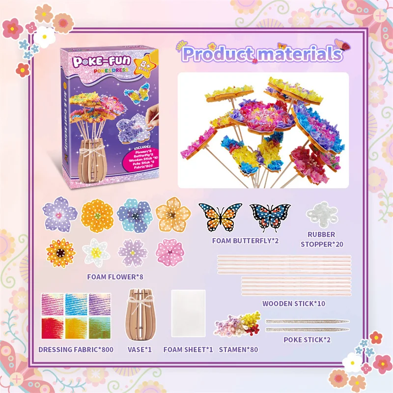 DIY Flower Poke Art – Creative & Educational – Flower Craft Kit