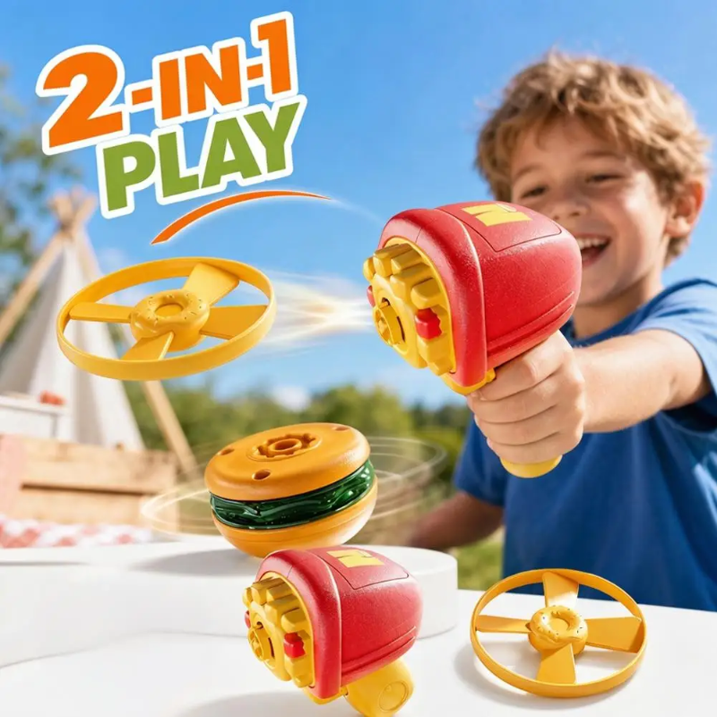 Flying Disk Toy – Creative & Active – Gyro Gun