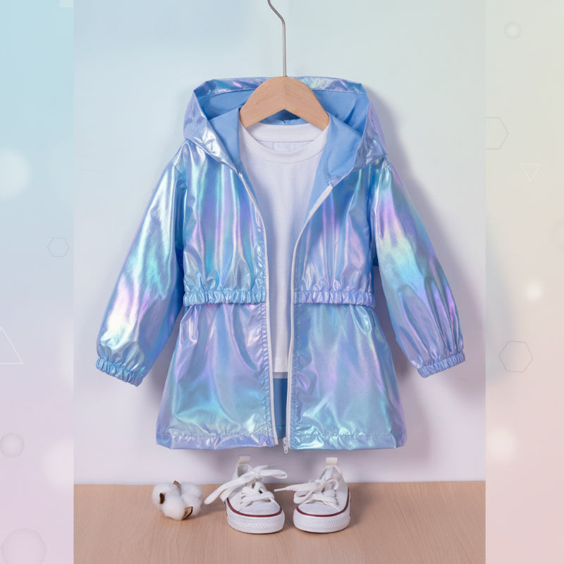 LumiBreeze – Shiny & Light – Children's Raincoat with Hood