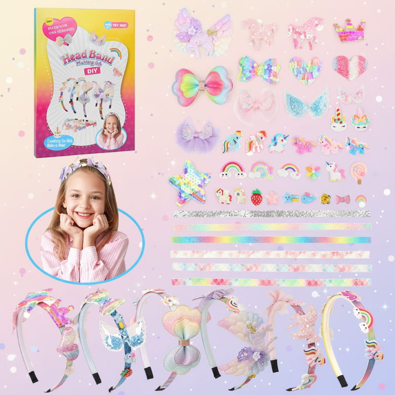 DIY Headband Making Kit – Creative & Playful – Hairband Accessory Set