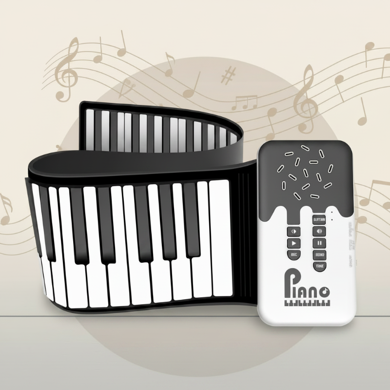 Roll-up Piano Keyboard – Creative & Educational – Foldable Piano