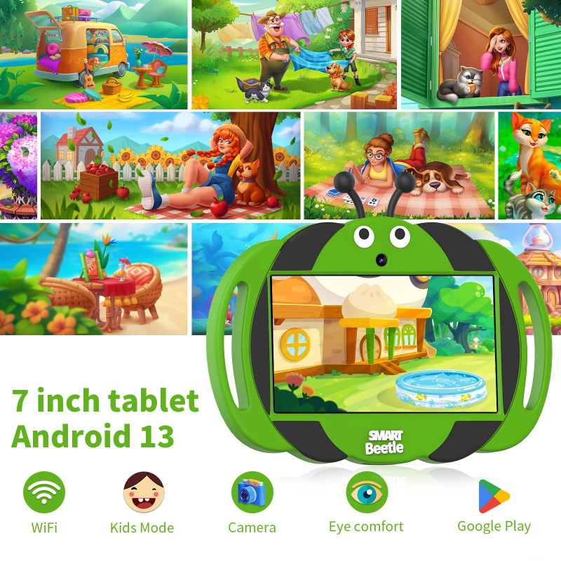 PlayPad – Educational & Fun – Kids' Tablet with Shock-Resistant Case