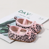 Thumbnail for TinyStyle – Cute & Elegant – Baby Girls' Shoes with Leopard Print
