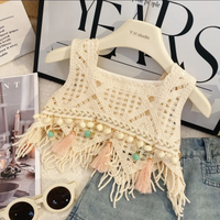 Thumbnail for MiniChic – Stylish & Comfortable – Set with a boho top and denim shorts