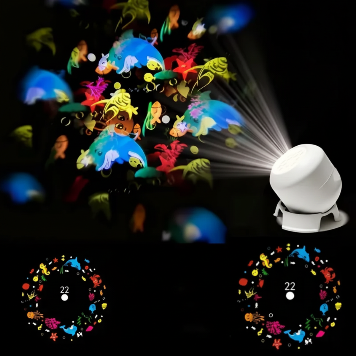 SeaDream – Fun & Educational – 360° Rotating LED Night Light