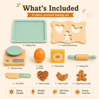 Thumbnail for BakeBuddy – Creative & Educational – Wooden Baking Set Toy