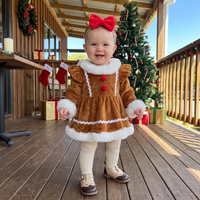 Thumbnail for LittleGinger – Cozy & Festive – Baby Christmas Jumpsuit with Hairband