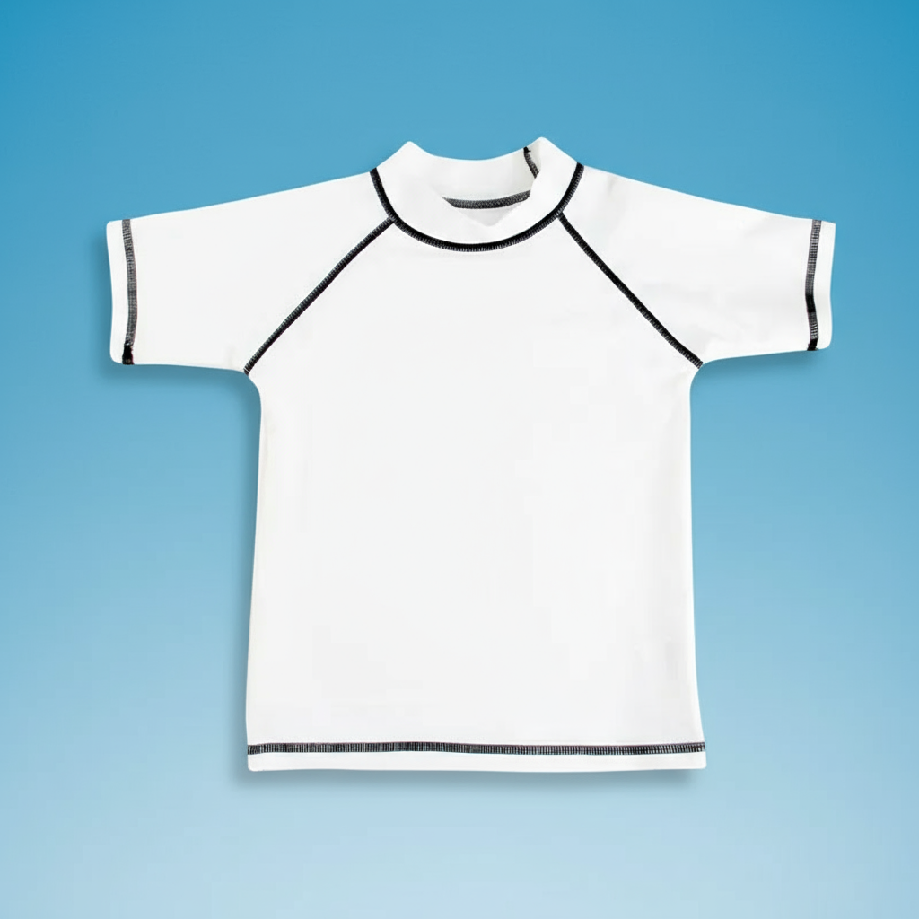 SunnyGuard – Summery & Protective – Anti-UV Children's Swim Shirt with Short Sleeves