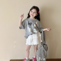 Thumbnail for CatFun – Casual & Playful – Cat Print Oversized T-shirt