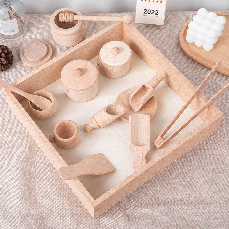 MiniMasterChef – Educational & Fun – Wooden Kitchen Play Set