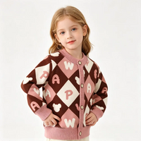 Thumbnail for CozyCardi – Soft & Warm – Knitted Cardigan with Cute Prints