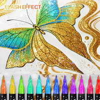Thumbnail for ArtShine – Colorful & Sparkling – Double-Sided Glitter & Glow-in-the-Dark Marker Set