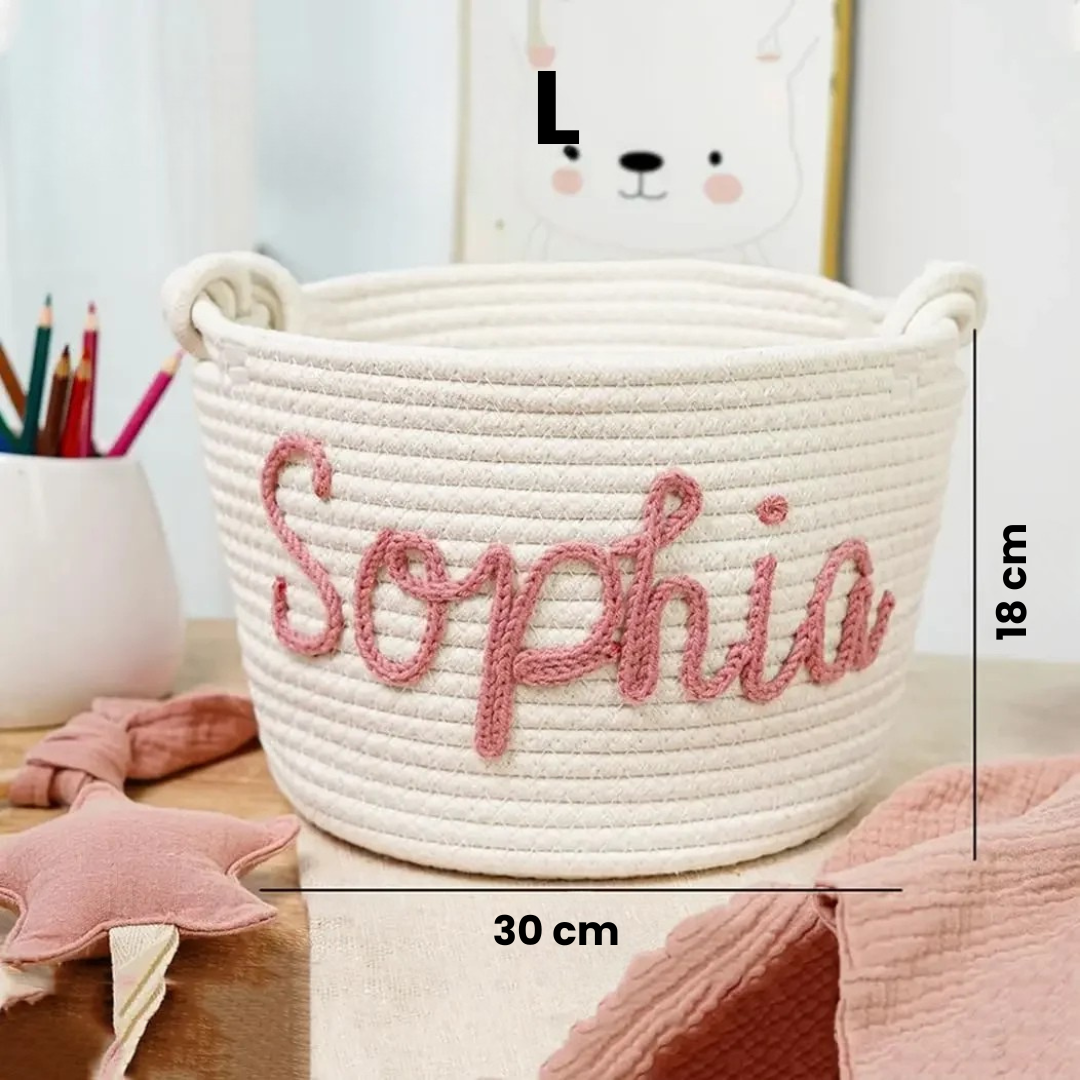 CuddleBasket – Cute & Personal – Personalized Diaper Basket