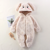 Thumbnail for CozyBear – Soft & Warm – Baby Onesie with Animal Hood