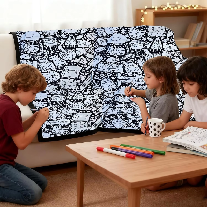 ColorFun – Creative & Educational – Large Coloring Blanket