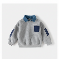 Thumbnail for CoolJunior – Warm & Stylish – Boys' Sweater with Denim Collar
