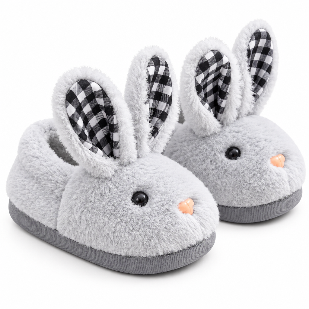 BunnyToes – Soft & Warm – Plush Rabbit Slippers