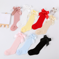 Thumbnail for LittleCharm – Soft & Stylish – Girls' Knee-High Socks with a Bow
