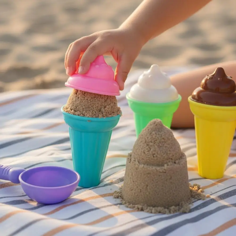 BeachFun – Sand Fun & Creativity – Beach Ice Cream Scoop Play Set