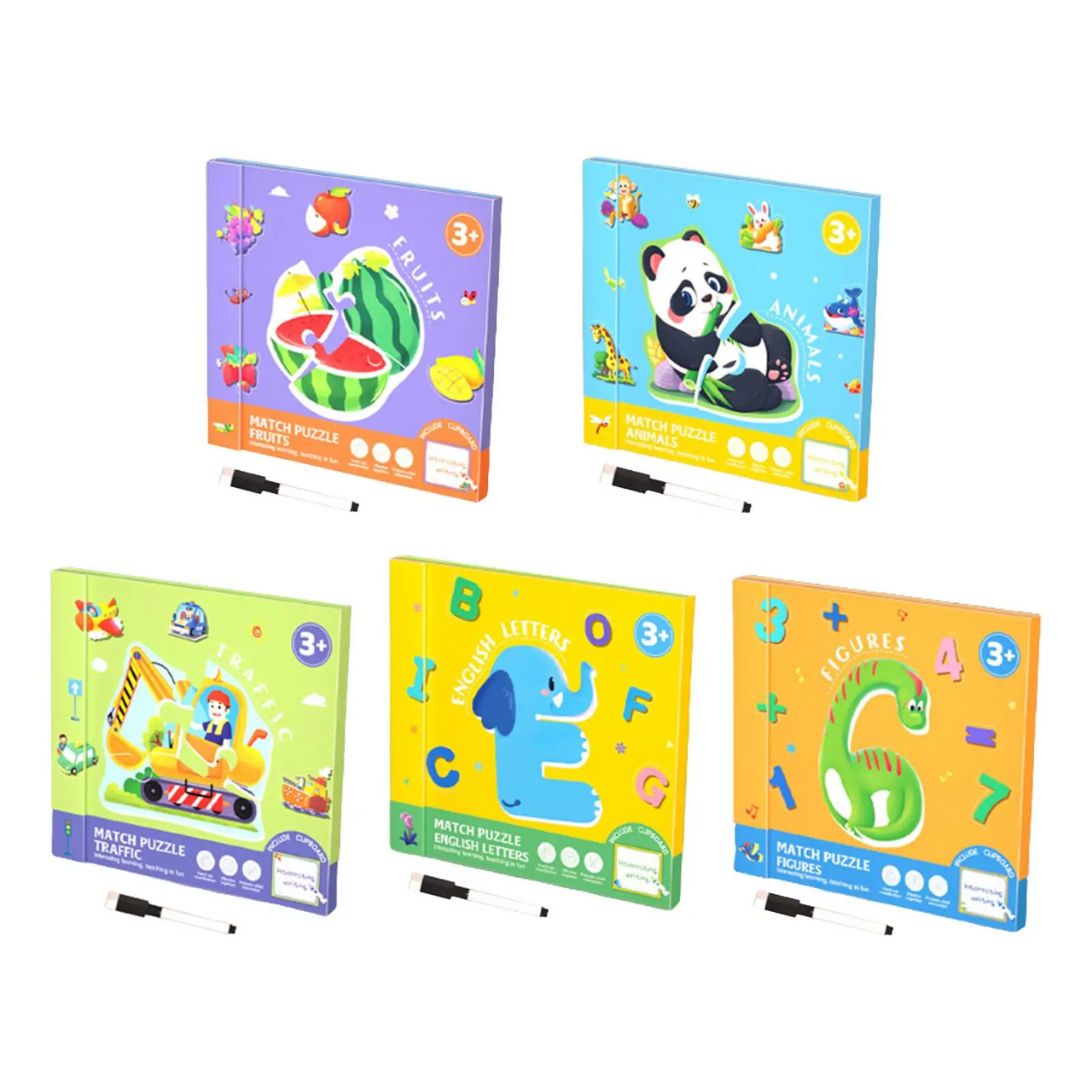 SmartMatch – Fun & Educational – Magnetic 2-in-1 Drawing and Puzzle Book