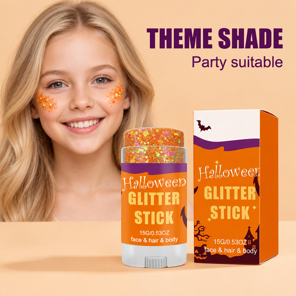 GlitterPop – Sparkling & Festive – Halloween Glitter Stick for Face, Hair, and Body