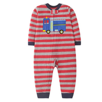 Thumbnail for WarmBuddy – Cute & Soft – Fleece Baby Jumpsuit with Cartoon Print