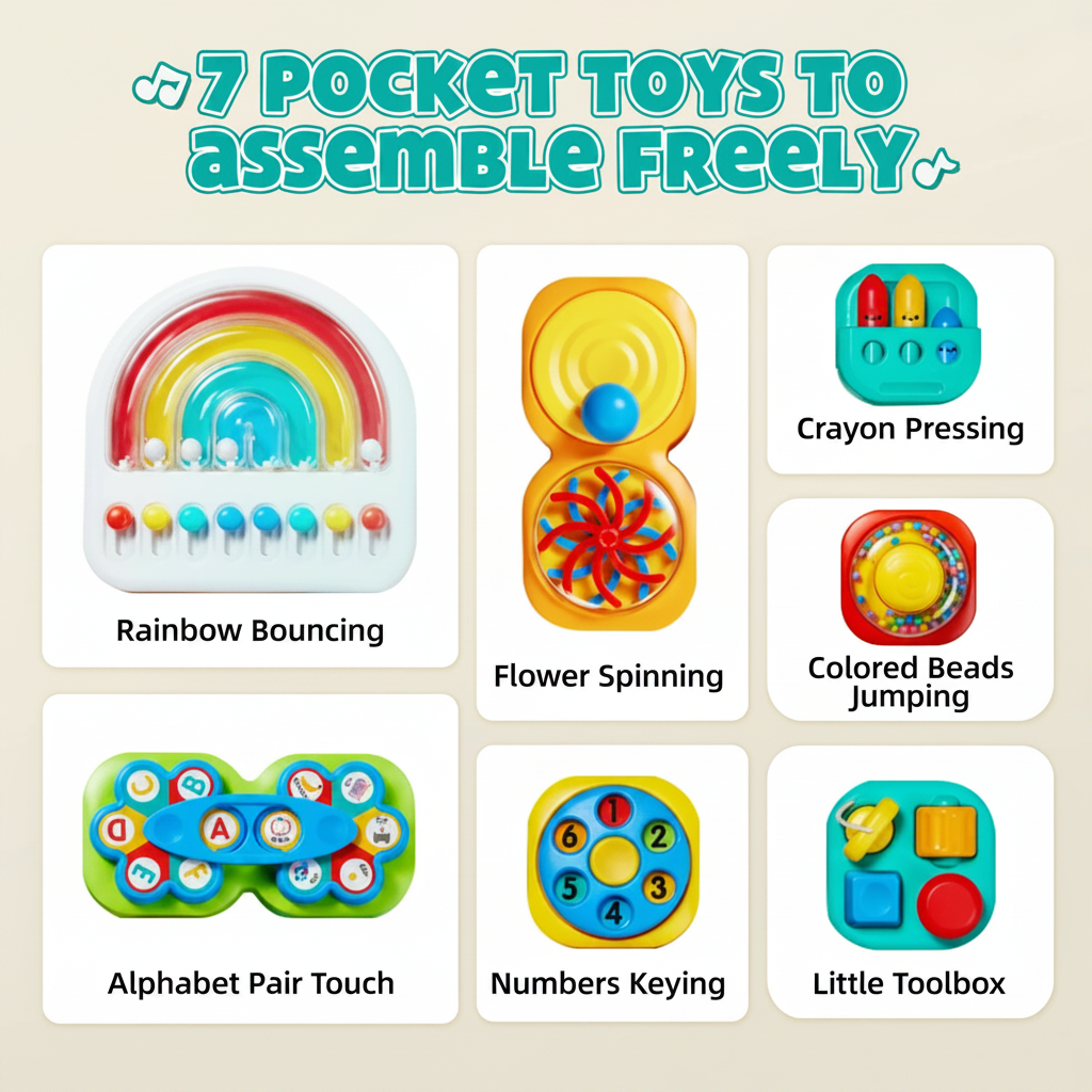 BusyFun – Educational & Practical – Sensory Activity Board