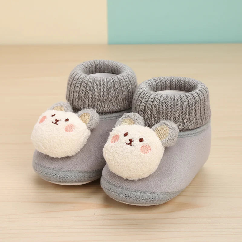 CuddleSteps – Warm and non-slip – Animal Baby Slippers