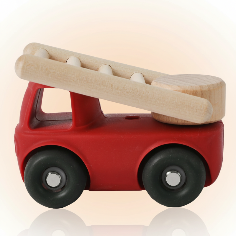 Montessori Silicone Toy Car – Safe & Teething-Friendly – Silicone Teething Toy Vehicle